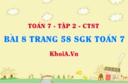 Bài 8 trang 58 SGK Toán 7 tập 2 Chân trời sáng tạo